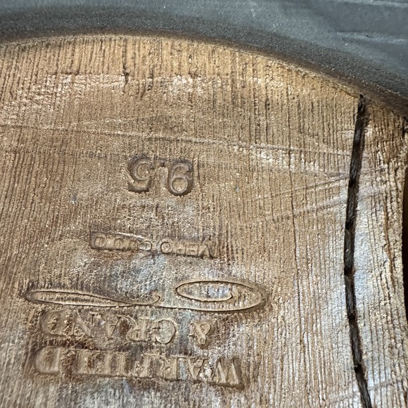 Mens Warfield And Grand Clement‎ Ash Gray Leather Cap Toe Dress Shoes Size 9.5 M - Picture 8 of 8